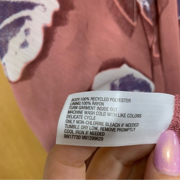 Wild Fable Dress Mini Slip Sleeveless Pink Floral - Size Medium - Picture 6 of 6